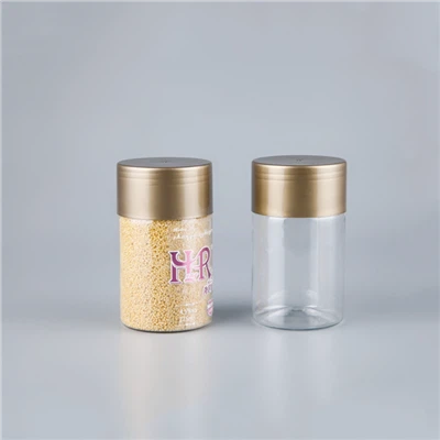 Chai nhựa cấp thực phẩm có nắp vàng