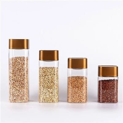 Hộp đựng bánh quy vuông bằng nhựa 600ml